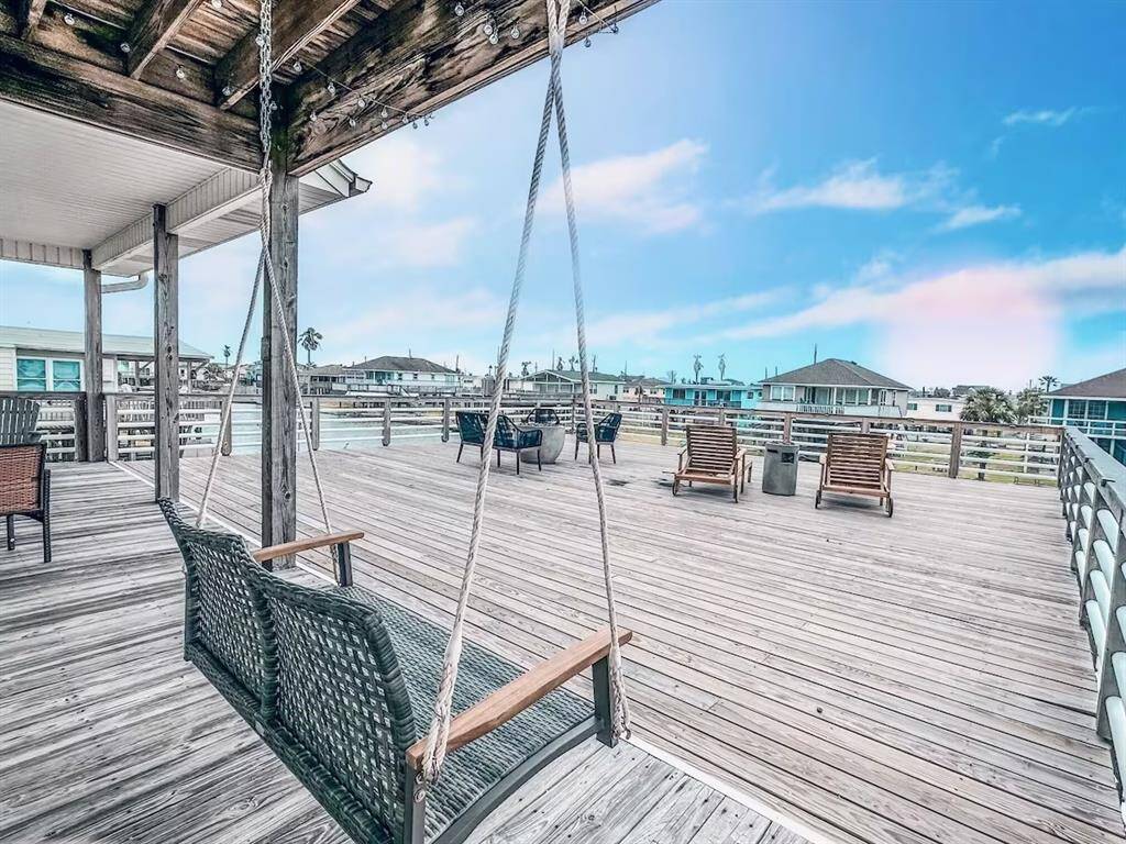 Relax in your swing while enjoying the coastal breeze.