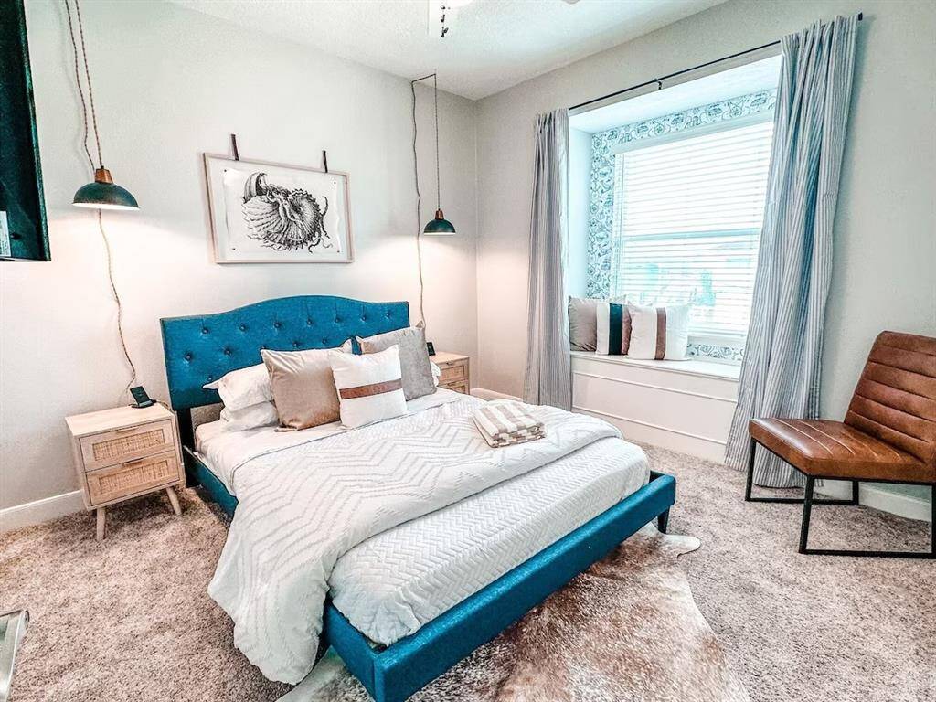 The first guest room is located on the main floor.