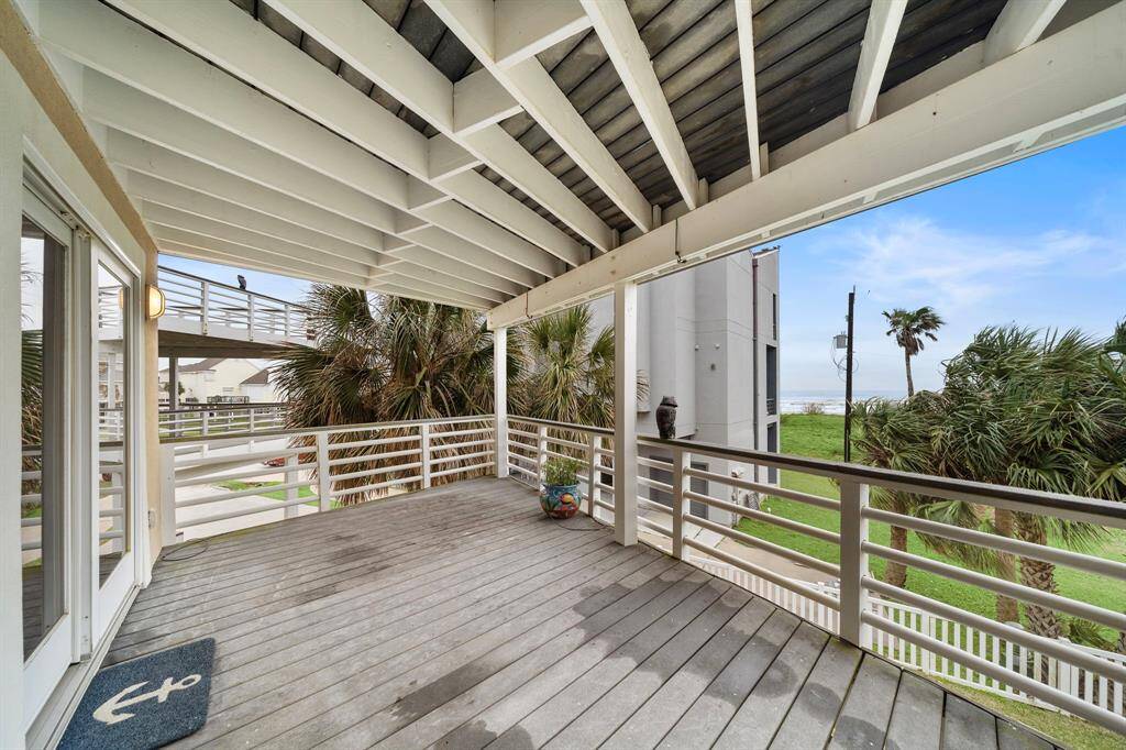 Decks are Trex and railings are PVC for easy maintenance.