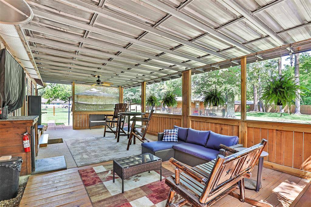 Covered back patio