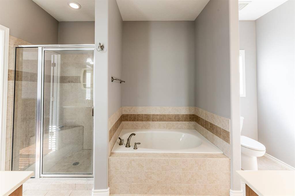 Primary Bath with separate tub/shower