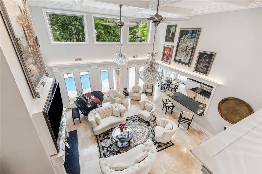 LIVING ROOM- view from upstairs