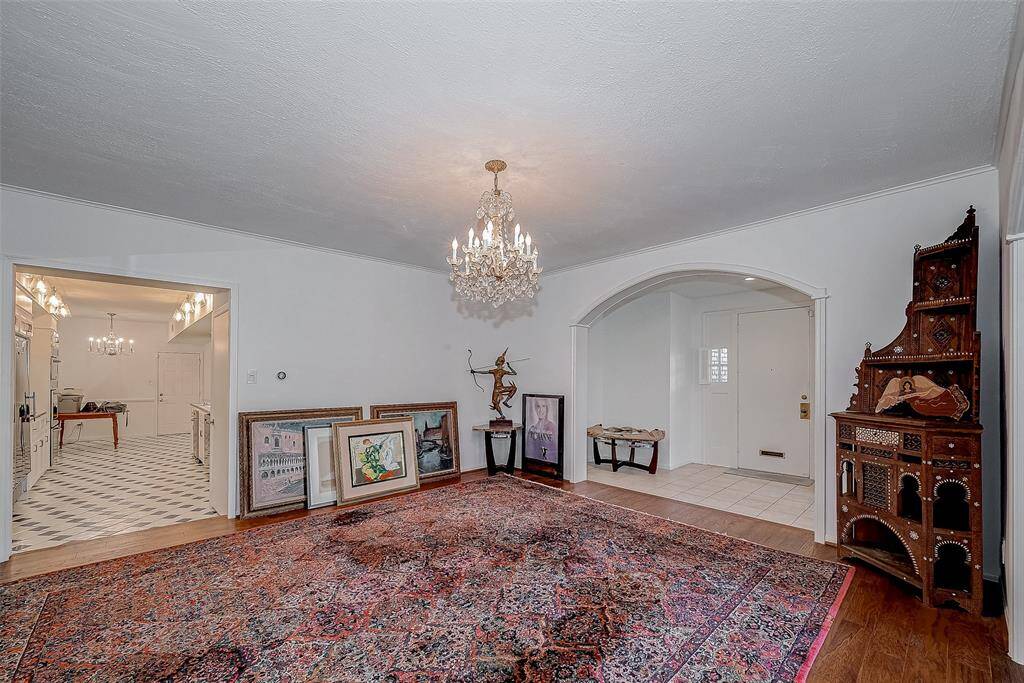 Dining opening into kitchen and foyer