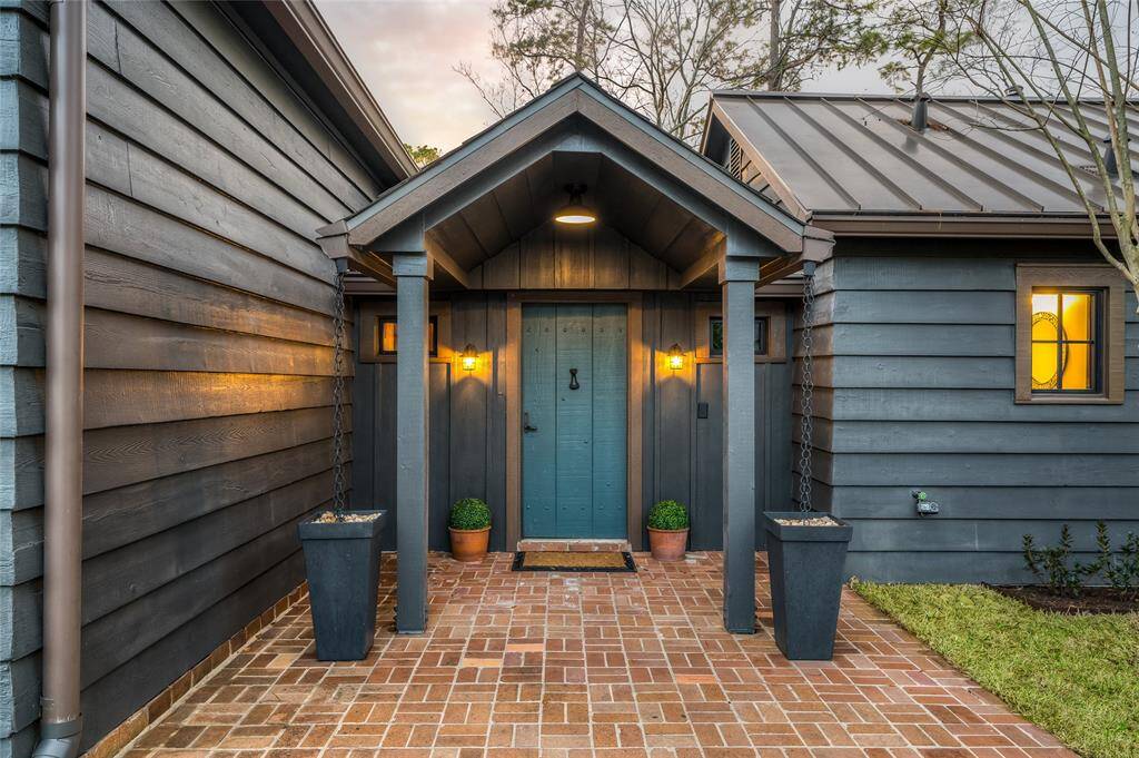 Authentic charming front door and entrance, crafted with character
