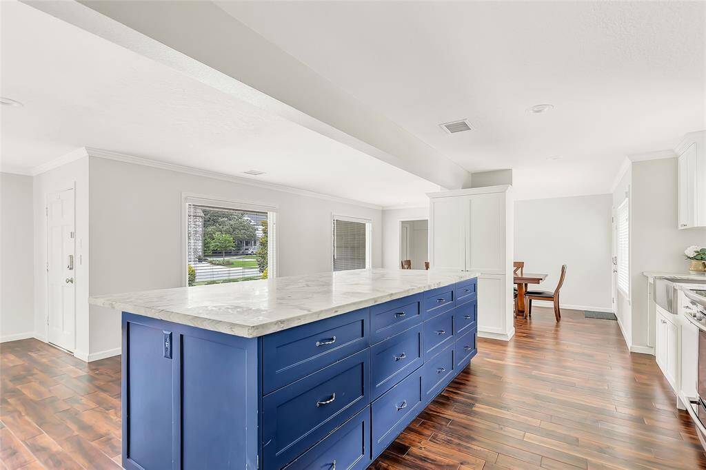 The heart of the home is the kitchen.