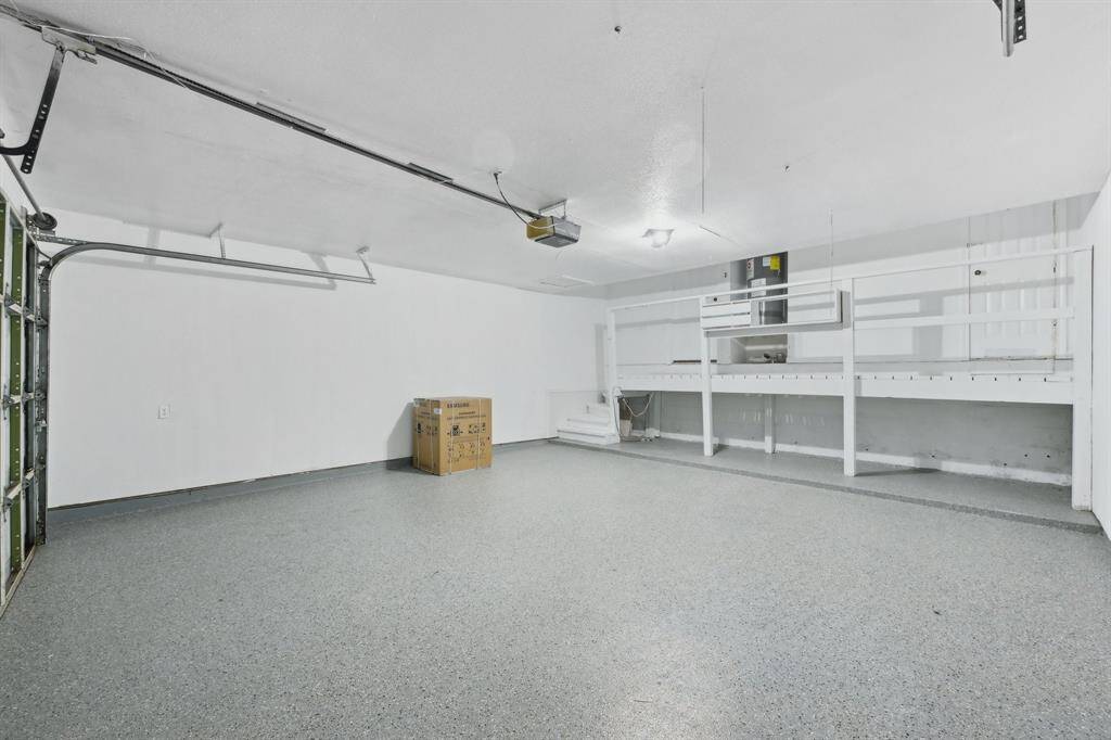 Epoxied floors in garage, and storage space!