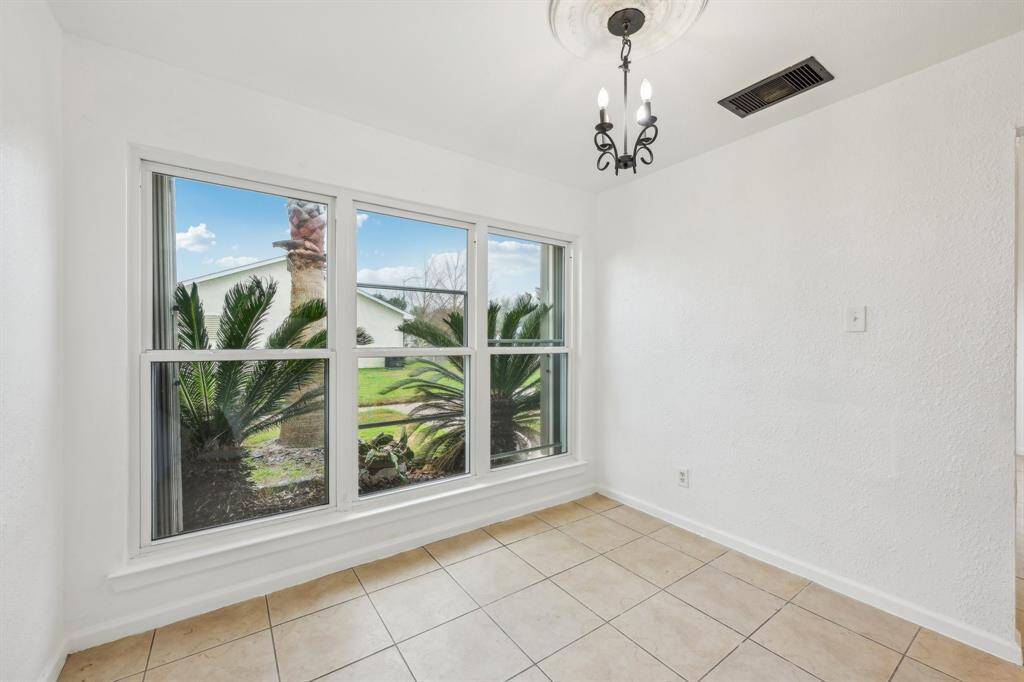 Dining room with huge windows!
