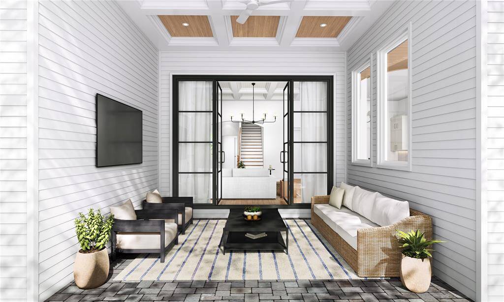 This alternative perspective highlights the patio’s spaciousness, seamless indoor-outdoor connection, and versatility for relaxation or entertaining. The perfect spot for enjoying fresh air in comfort and style.
