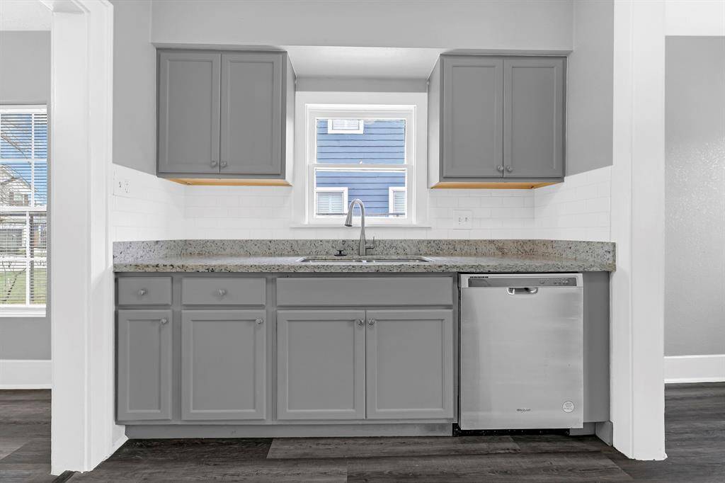 Enjoy cooking in this galley-style kitchen.