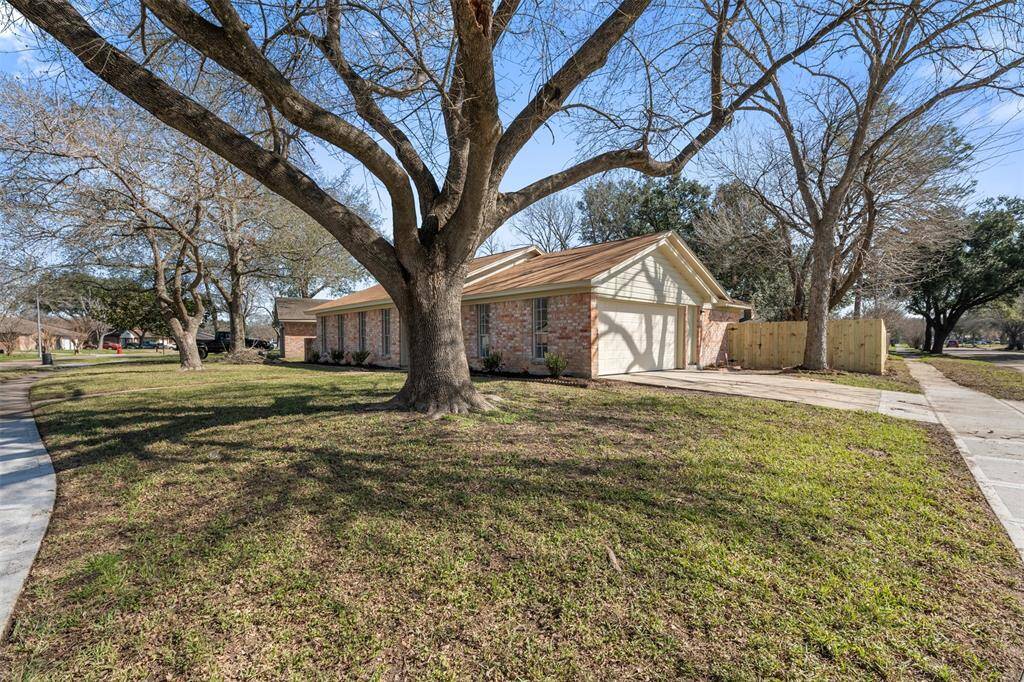 Beautifully situated on a corner lot.
