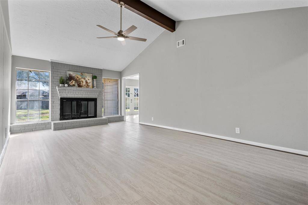 New vinyl plank flooring.