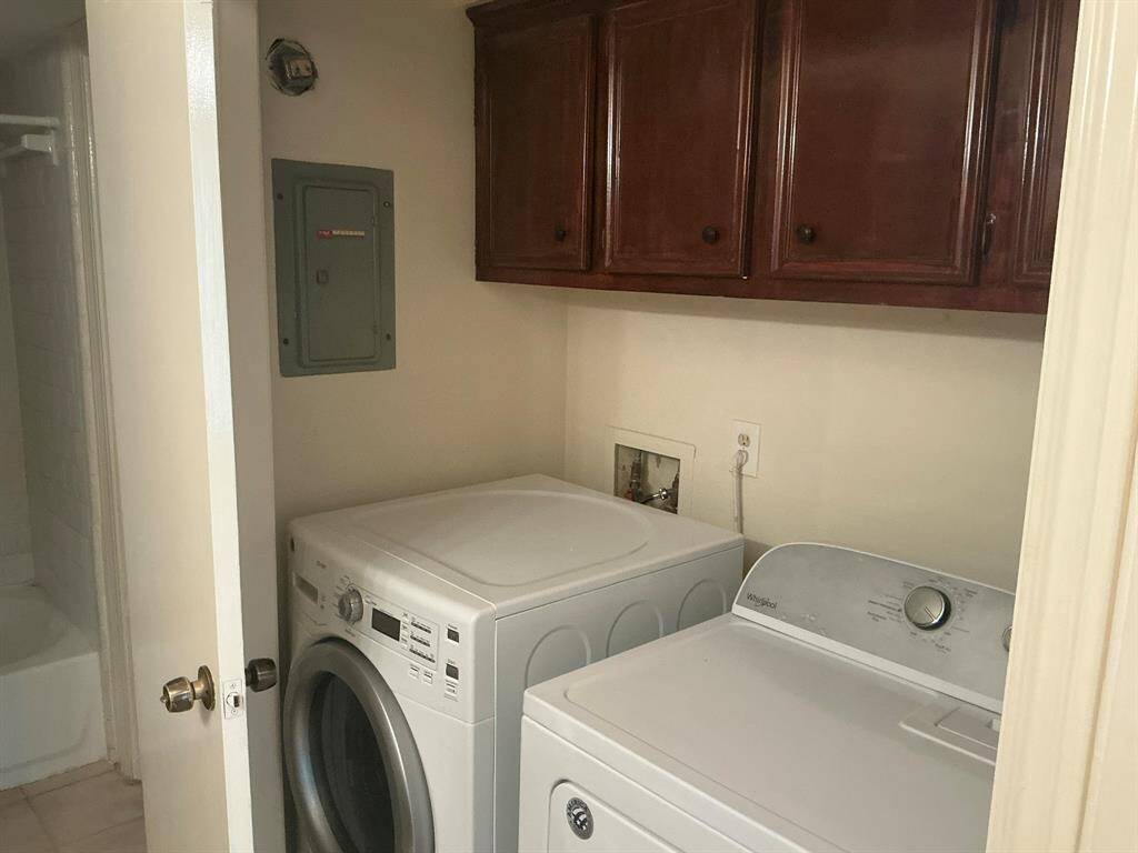 Unit B is only unit with a Washer and Dryer. Its in Bedroom 2's sink area