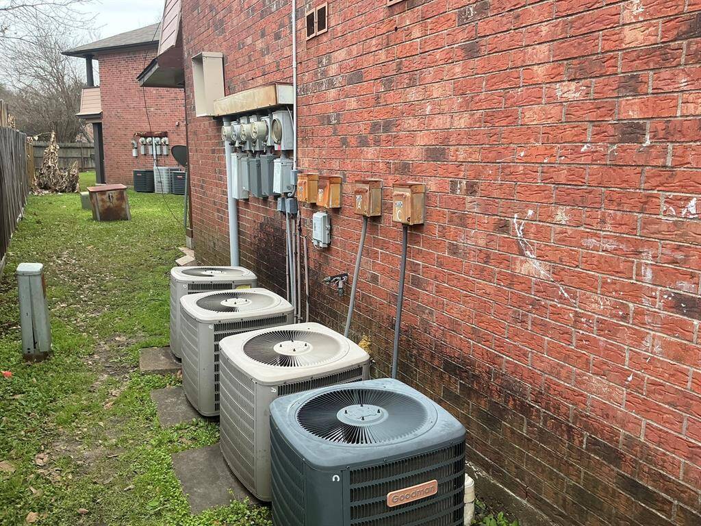AC Condenser and Utility boxes