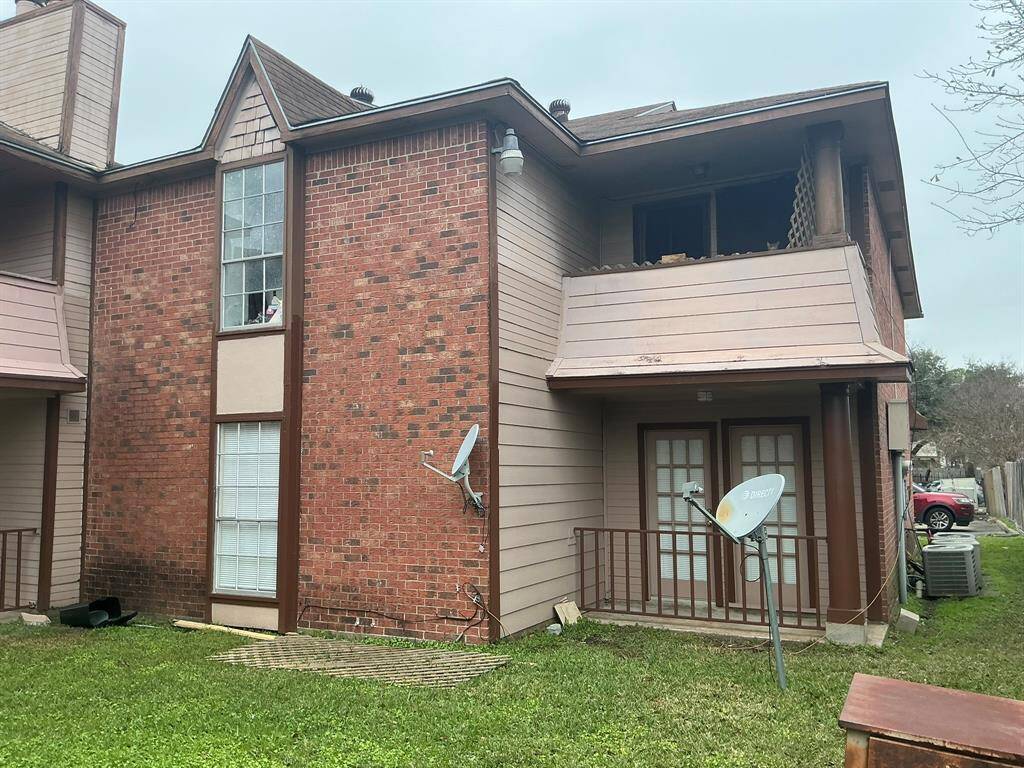 Back side of property