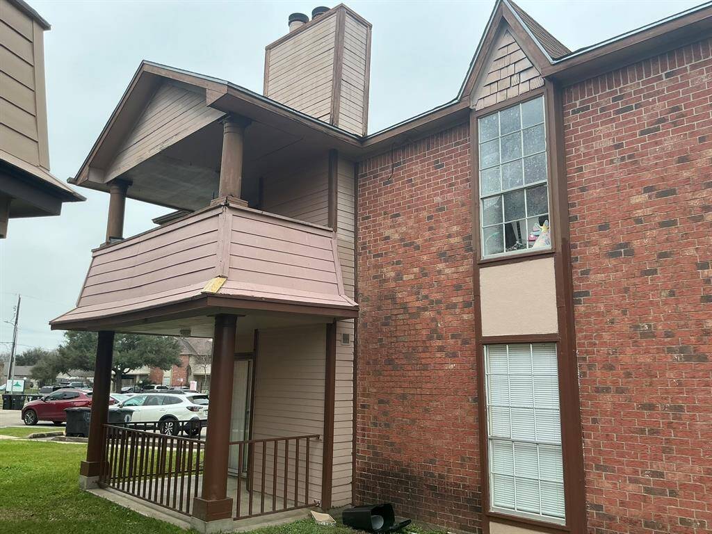 Back side of property