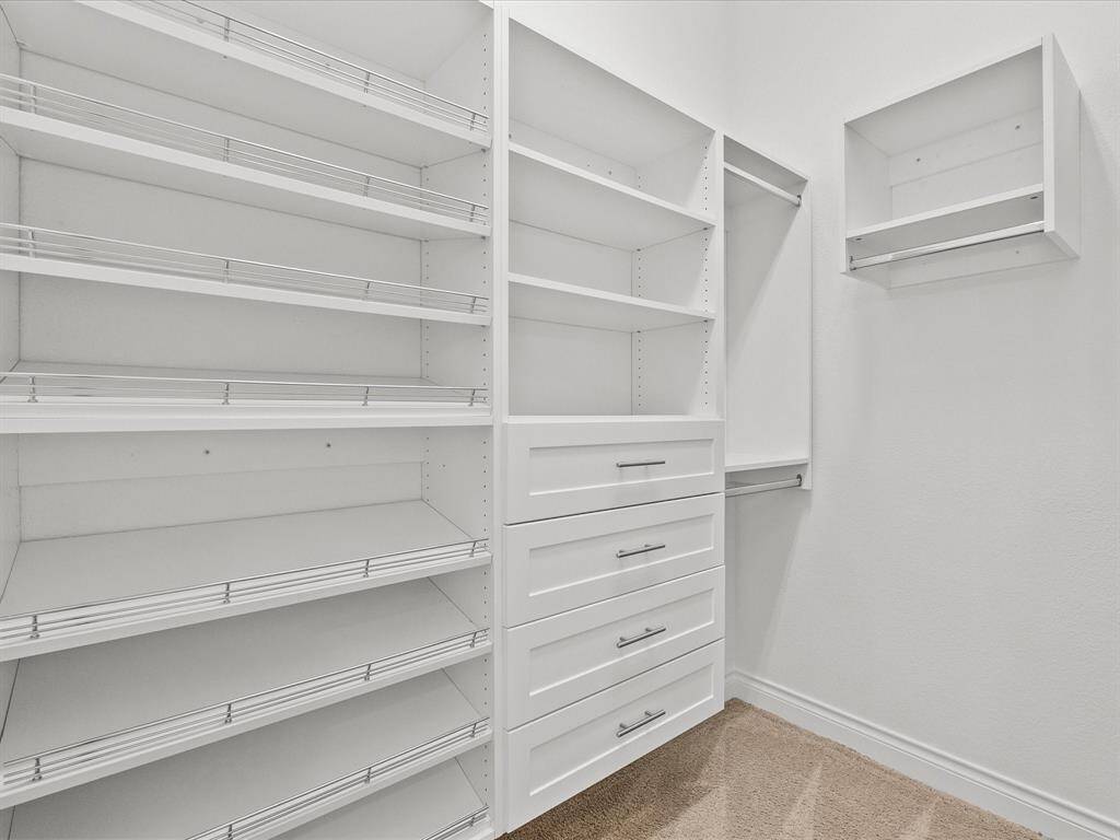 Left Side View of Custom Master Closet.