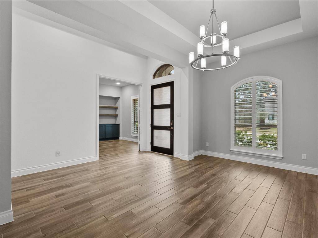 View of Entry & Study From Formal Dinning Room.