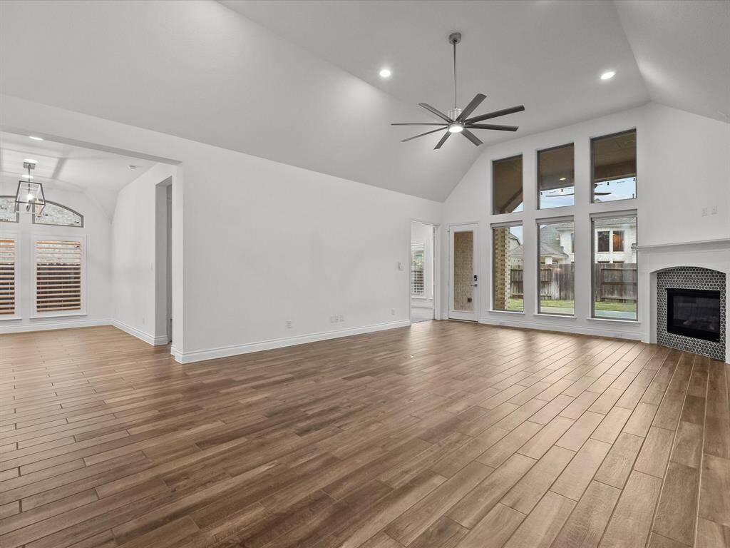 View Of Family Room & Breakfast Room.
