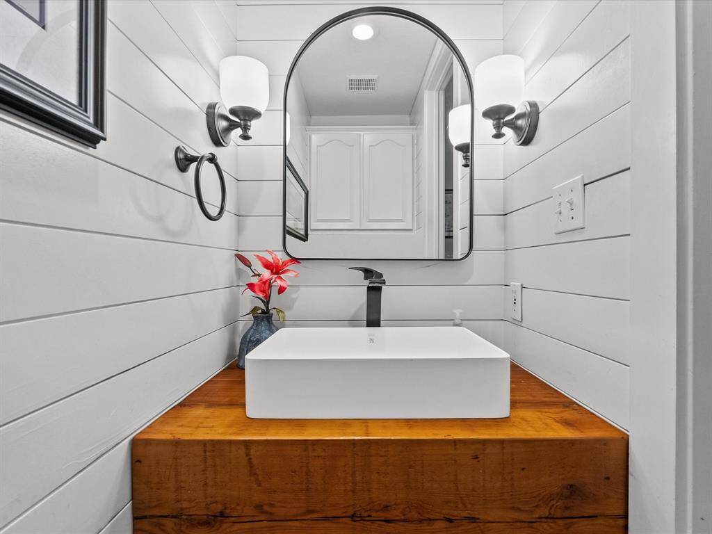 First floor half bath.