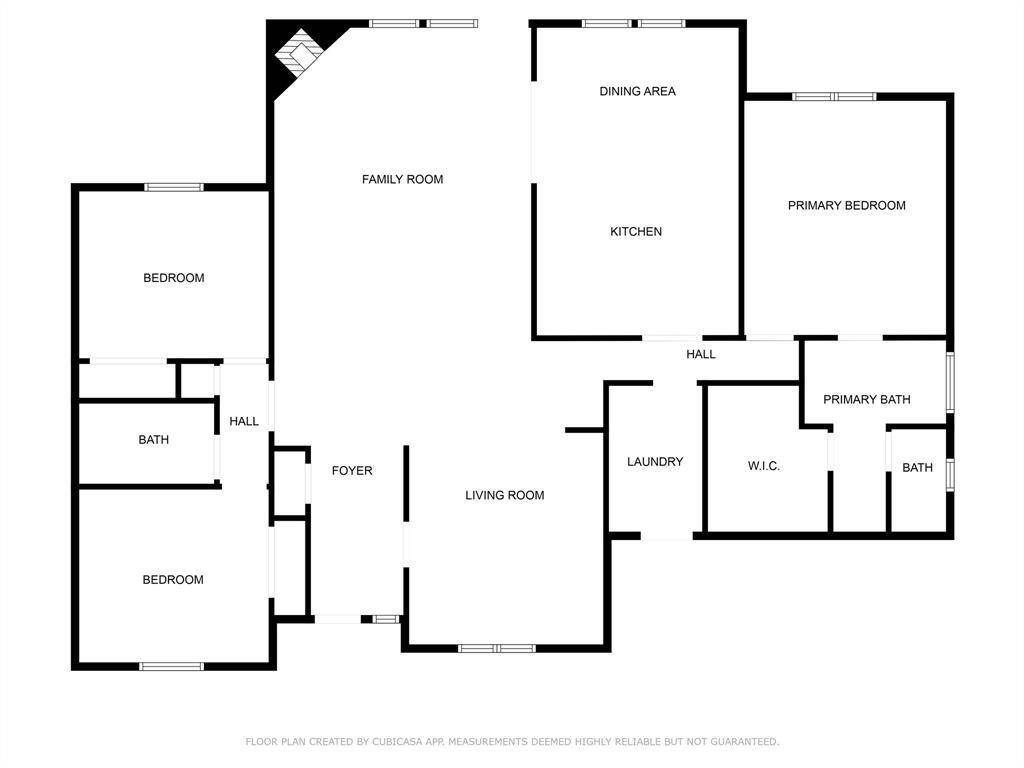 Floor plan of the home.