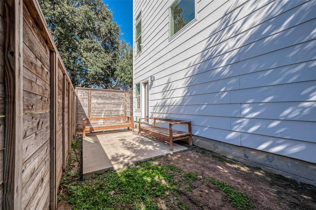 Patio off of the study