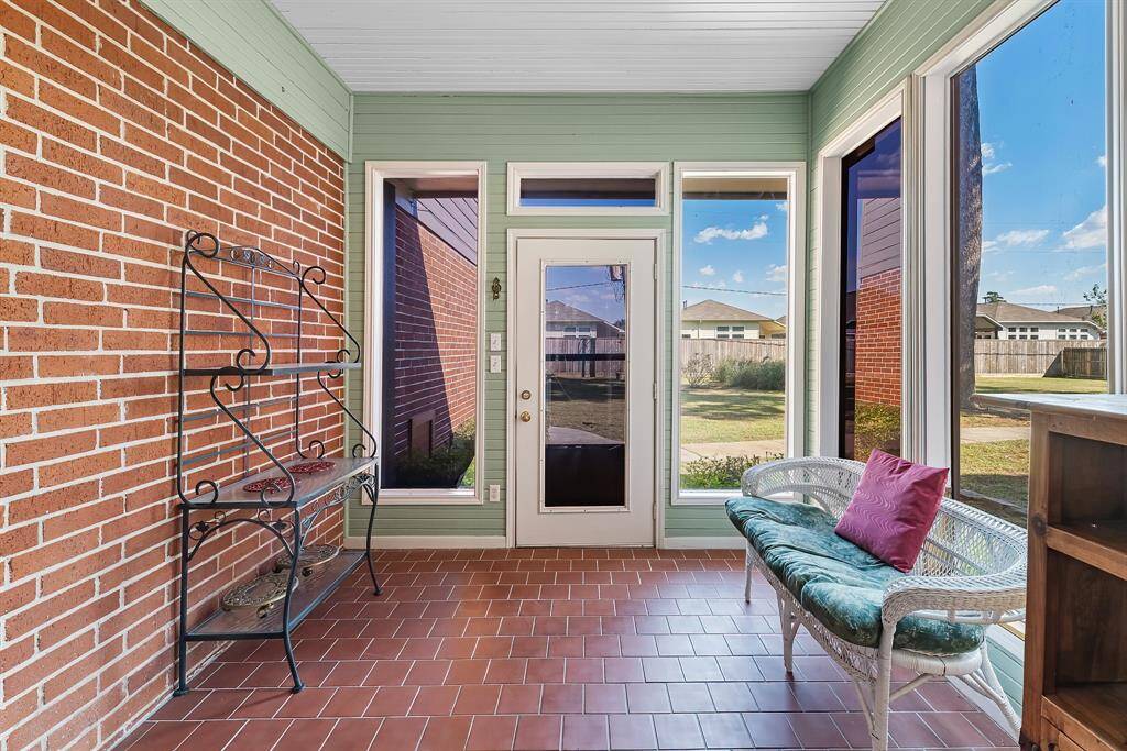 Enjoy tranquility in the sunroom