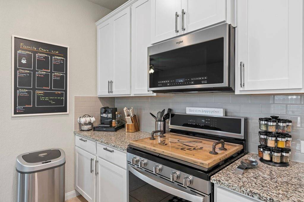 Built-in microwave.