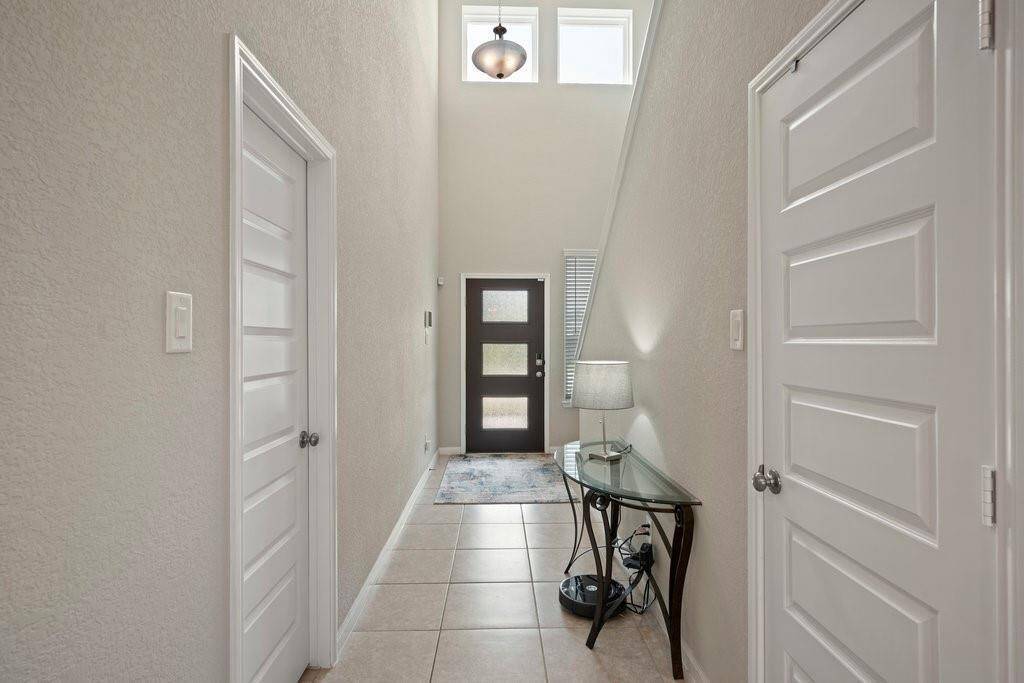 Entry view from inside the home.