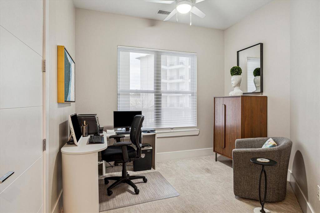 Work remotely with ease in the third bedroom perfect as a home office.
