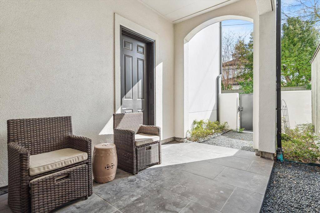 Enjoy this Terrace off the main living area...there is ample room for seating space and a small garden.