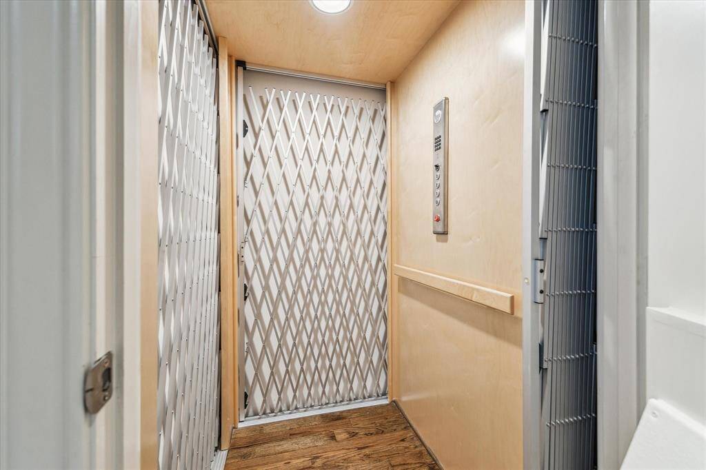 This wonderful elevator goes to all 3 levels.