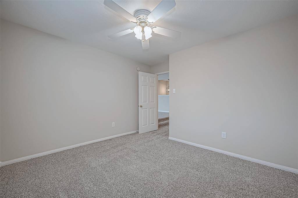 This bedroom is your space where you can escape the day’s hustle and bustle. Designed for comfort and tranquility relax under the cool breeze of the ceiling fan in this spacious room.