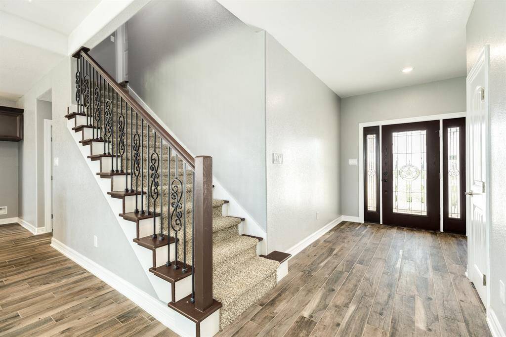 Front Entry-Gorgeous Wood Look Tile Flooring