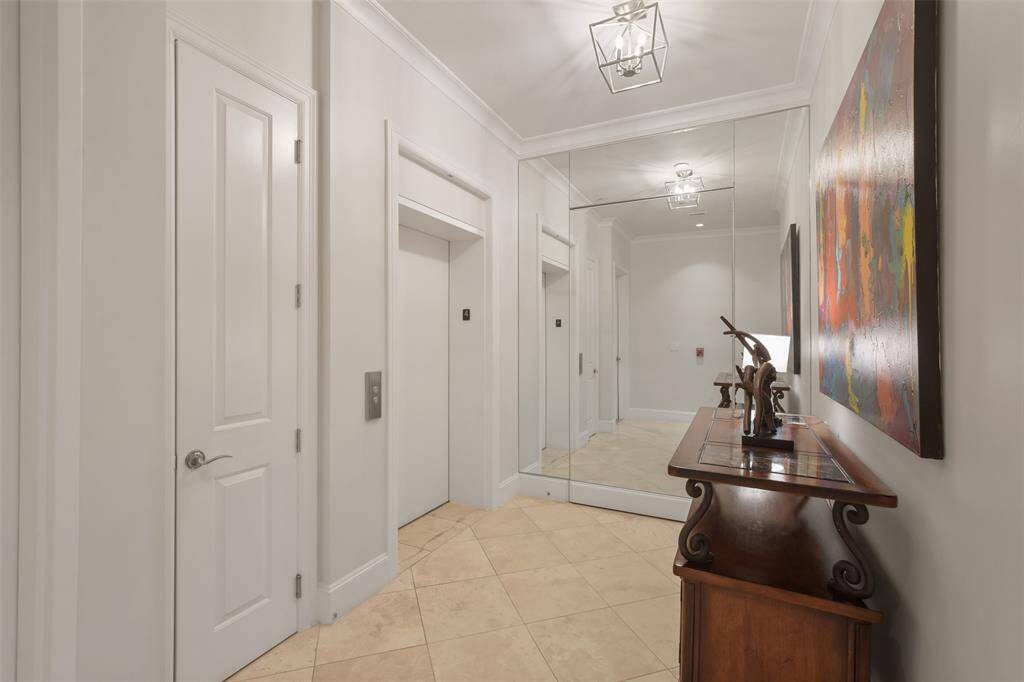 Step off the elevator into your private entry corridor with large storage closet. Each unit can only be accessed with your personal fob or elevator code.