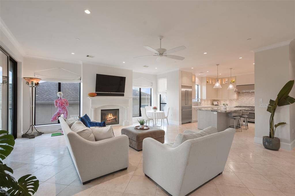 Another view of the living area looking back towards the kitchen.