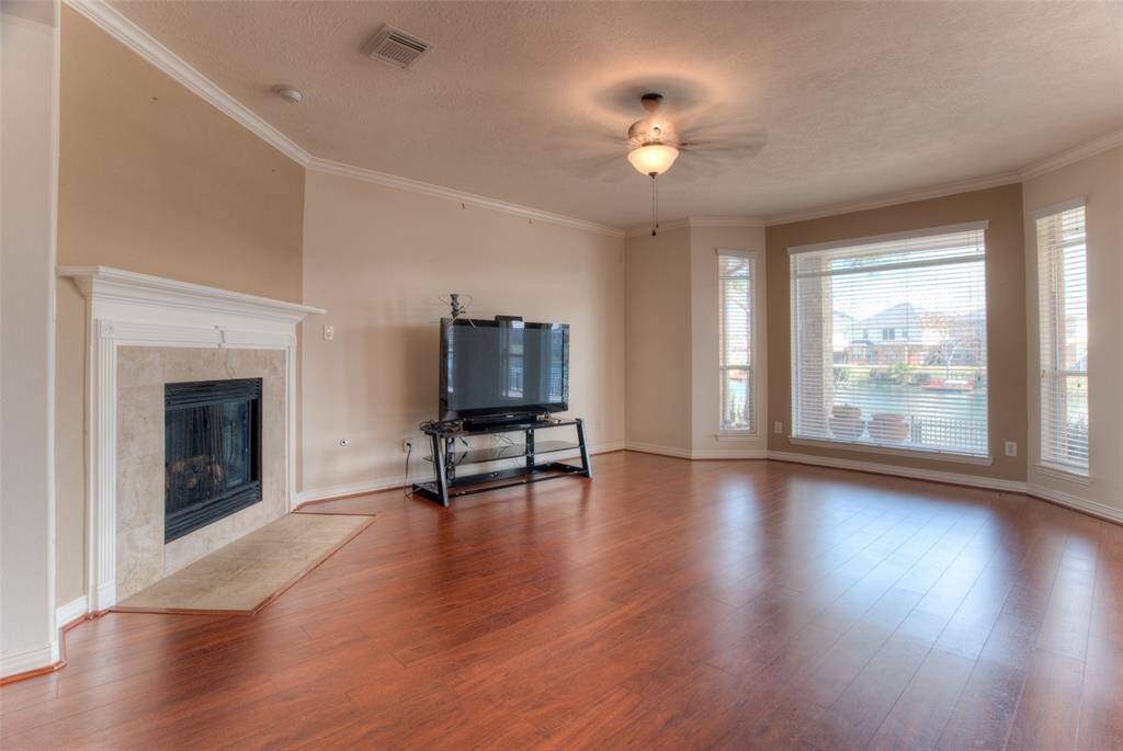 Plenty of natural light in to the family room.