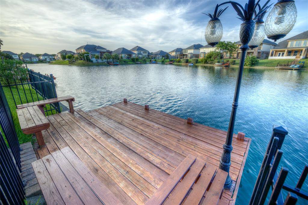 Dock was recently powerwashed and painted.