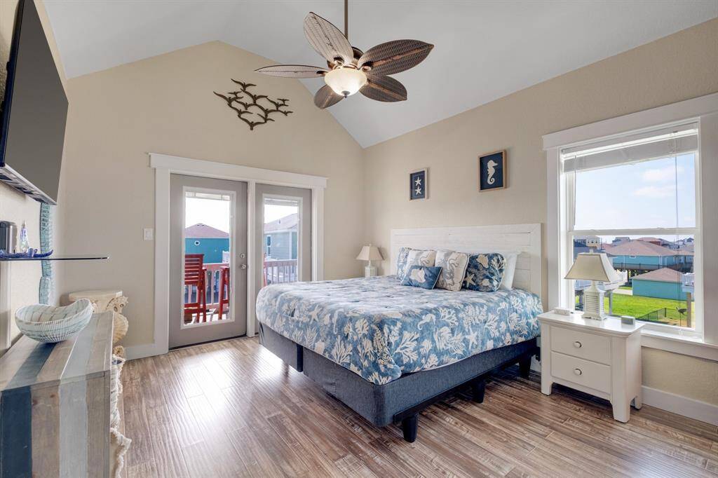 Luxurious primary bedroom featuring a built-in king bed for ultimate comfort and style.