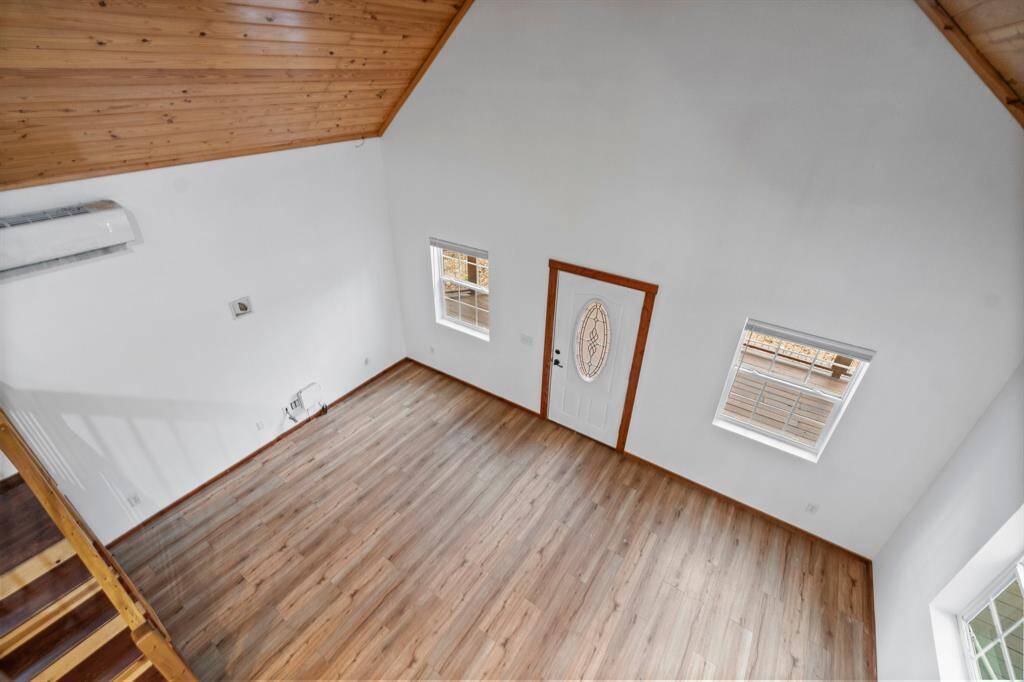 Living, dining area from the second floor.