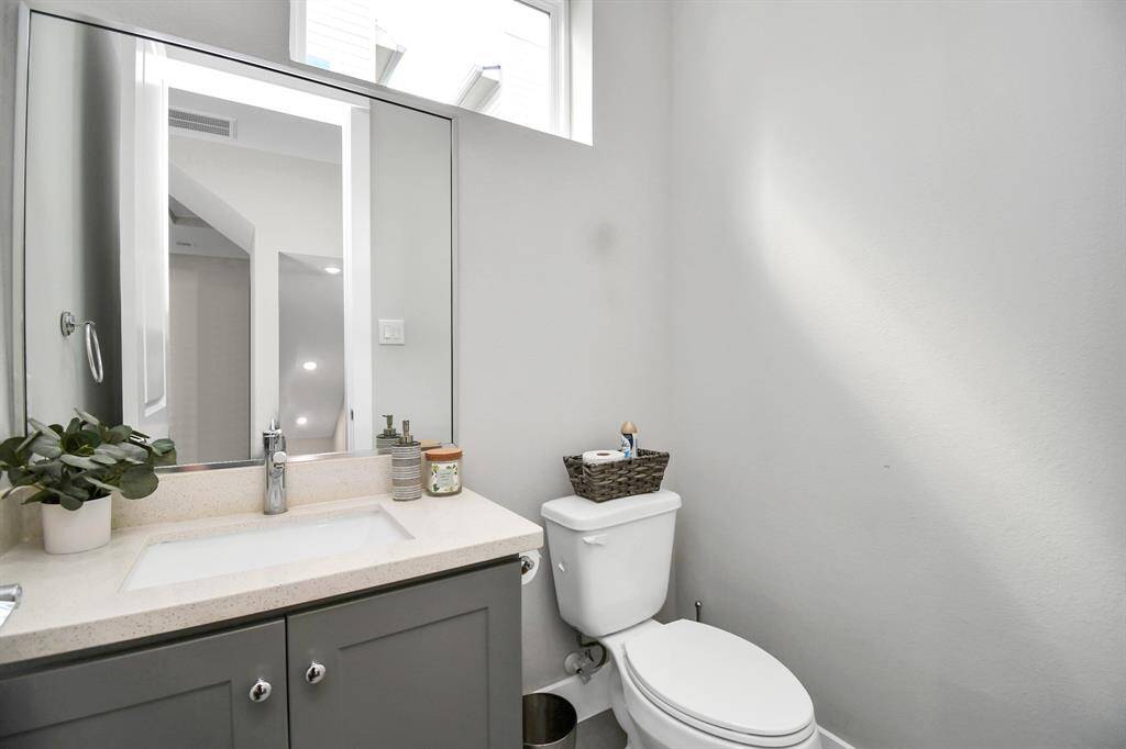 Half bathroom located on the 2nd floor