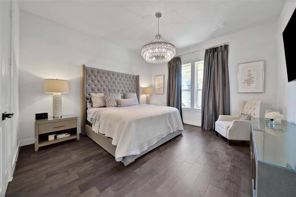 Intimate, yet inviting primary suite.