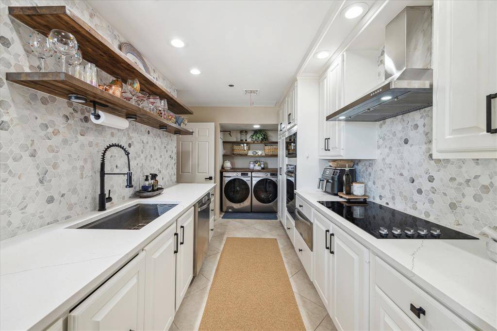 You'll really enjoy the spacious and organized walk-in pantry with sliding glass doors!