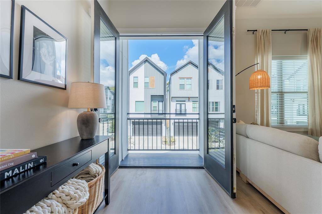balcony off the living room.