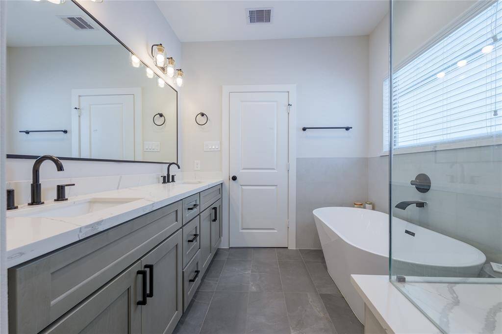 Large primary bathroom.