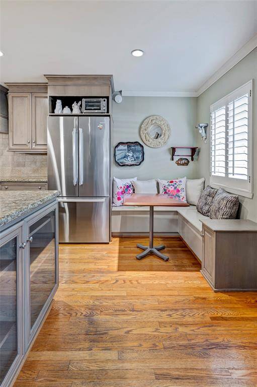 Wood floors throughout downstairs