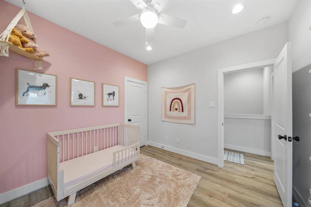 Included is a walk-in wardrobe storage closet.