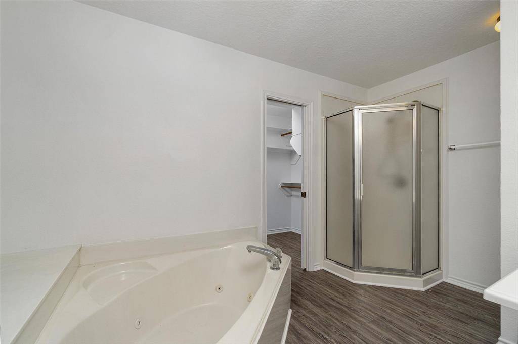 Jetted tub and separate shower