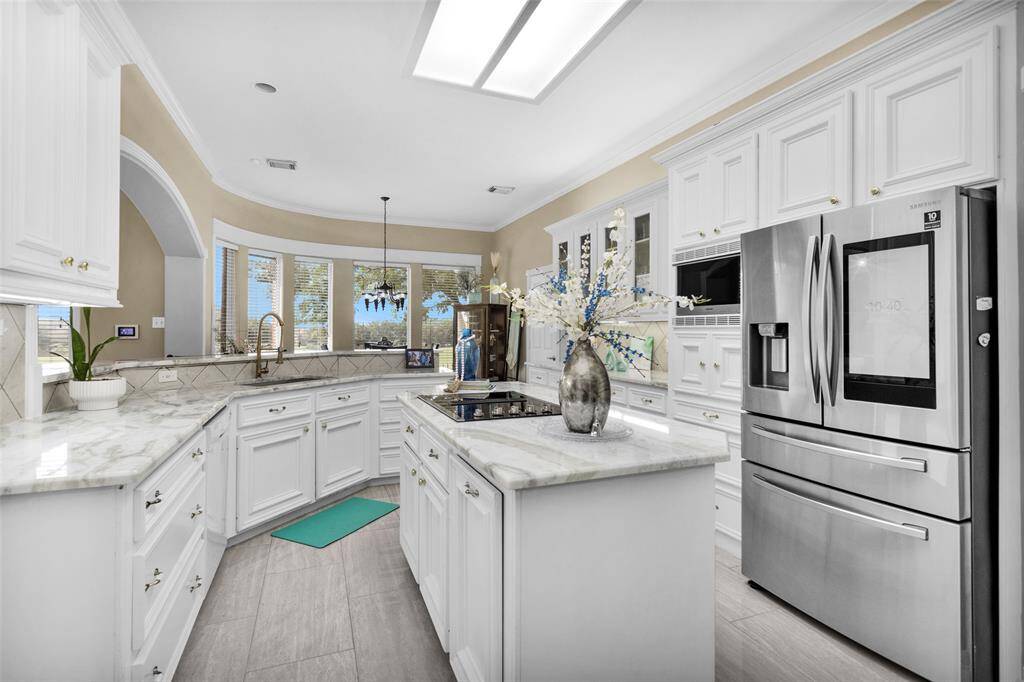 High ceilings with tile flooring