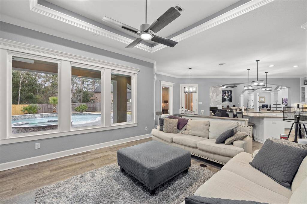 Family room overlooking pool!