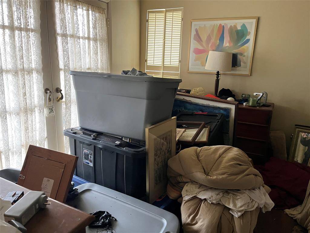 A bedroom upstairs.